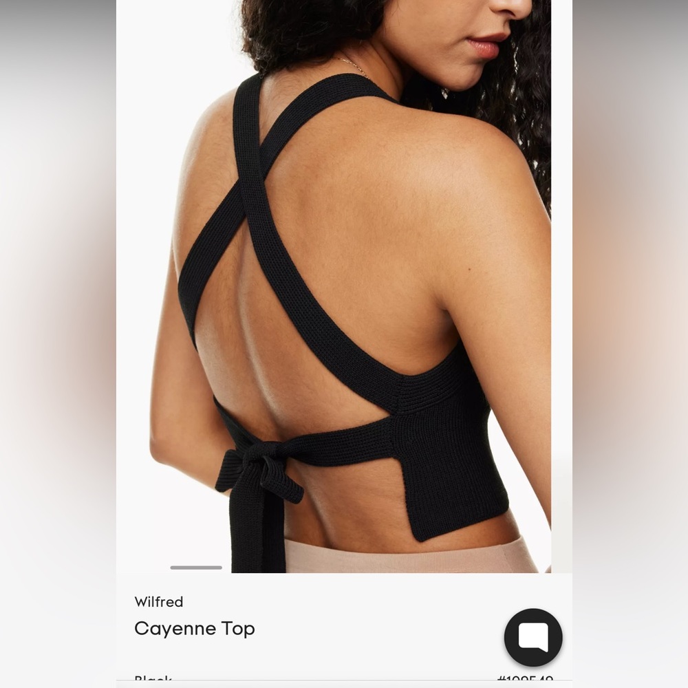Aritzia Wilfred Cayenne Top NWT